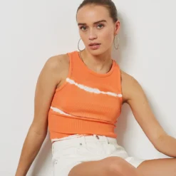 Débardeur En Coton Mélangé -Magasin De Lingerie Etam 654044060 c