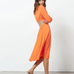 Robe Manches Longues Cut Out