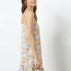 Robe à Bretelles Fleurie