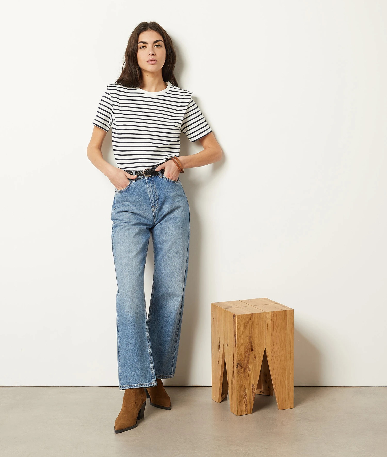 T-shirt à Rayures Manches Courtes 3 T-shirt à Rayures Manches Courtes – Image 3