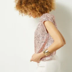 T-shirt Dos Nu à Sequins 8 T-shirt Dos Nu à Sequins -Magasin De Lingerie Etam 654052370 b