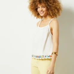 Débardeur à Broderies 8 Débardeur à Broderies -Magasin De Lingerie Etam 654058180 b