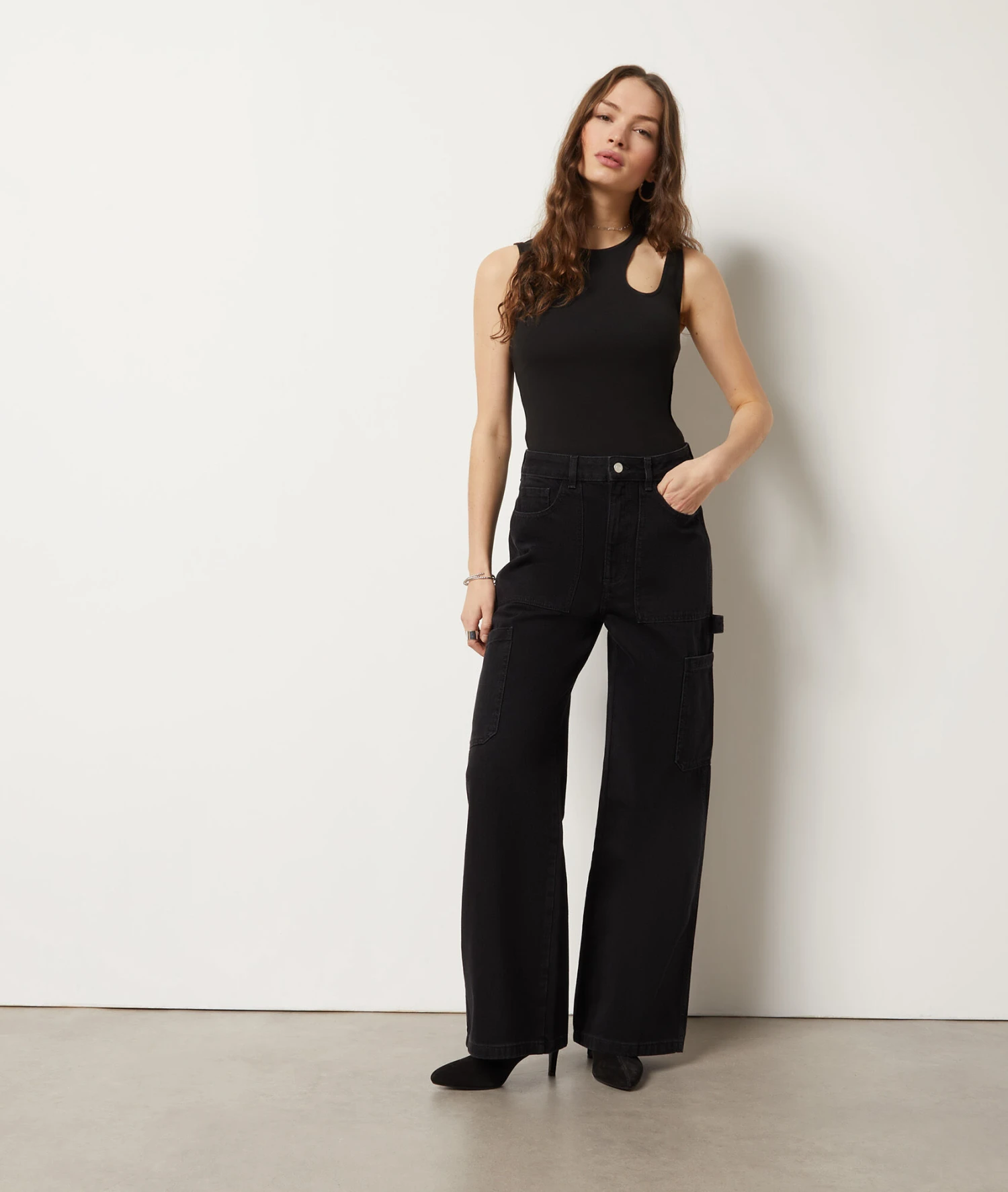 Jean Cargo Coupe Droite 1 Jean Cargo Coupe Droite