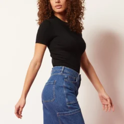 Jean Coupe Cargo -Magasin De Lingerie Etam 654065423 b