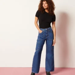 Jean Coupe Cargo -Magasin De Lingerie Etam 654065423 x