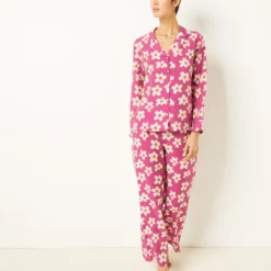 Chemise De Pyjama Satinée Imprimée -Magasin De Lingerie Etam 654137517 6