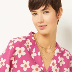 Chemise De Pyjama Satinée Imprimée -Magasin De Lingerie Etam 654137517 b