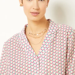 Chemise De Pyjama Satinée Imprimée -Magasin De Lingerie Etam 654137539 b