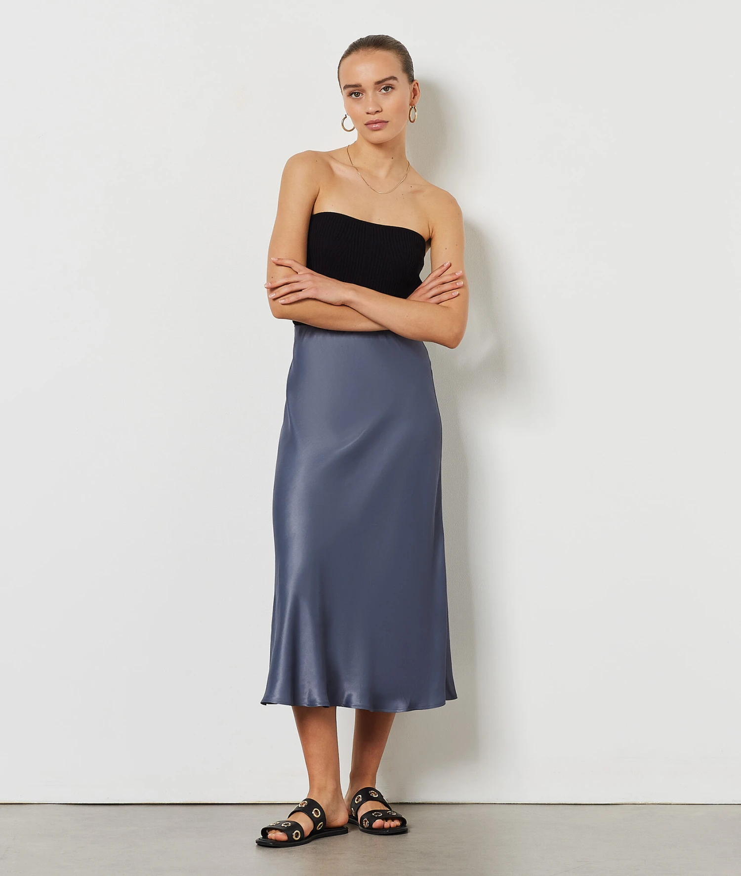 Jupe Longue Satinée 3 Jupe Longue Satinée – Image 3