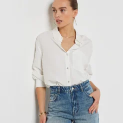 Chemiser En Coton Mélangé 8 Chemiser En Coton Mélangé -Magasin De Lingerie Etam 654211301 b