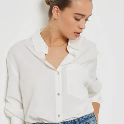 Chemiser En Coton Mélangé 9 Chemiser En Coton Mélangé -Magasin De Lingerie Etam 654211301 c