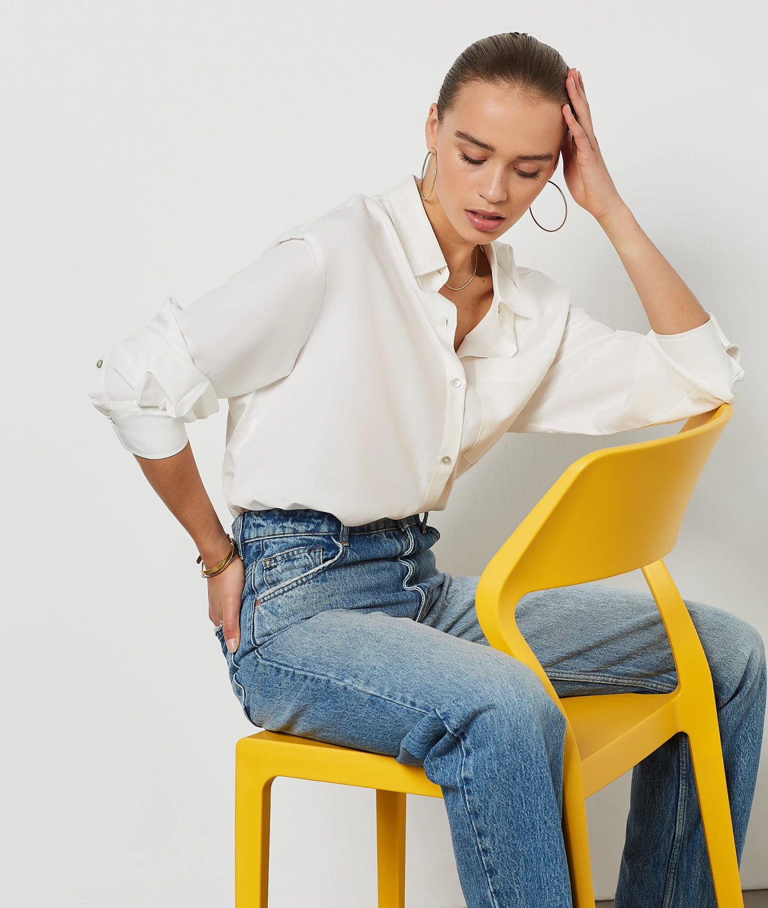 Chemiser En Coton Mélangé 1 Chemiser En Coton Mélangé