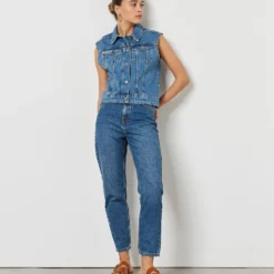 Veste En Jean Sans Manches 7 Veste En Jean Sans Manches -Magasin De Lingerie Etam 654218223 6