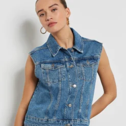 Veste En Jean Sans Manches