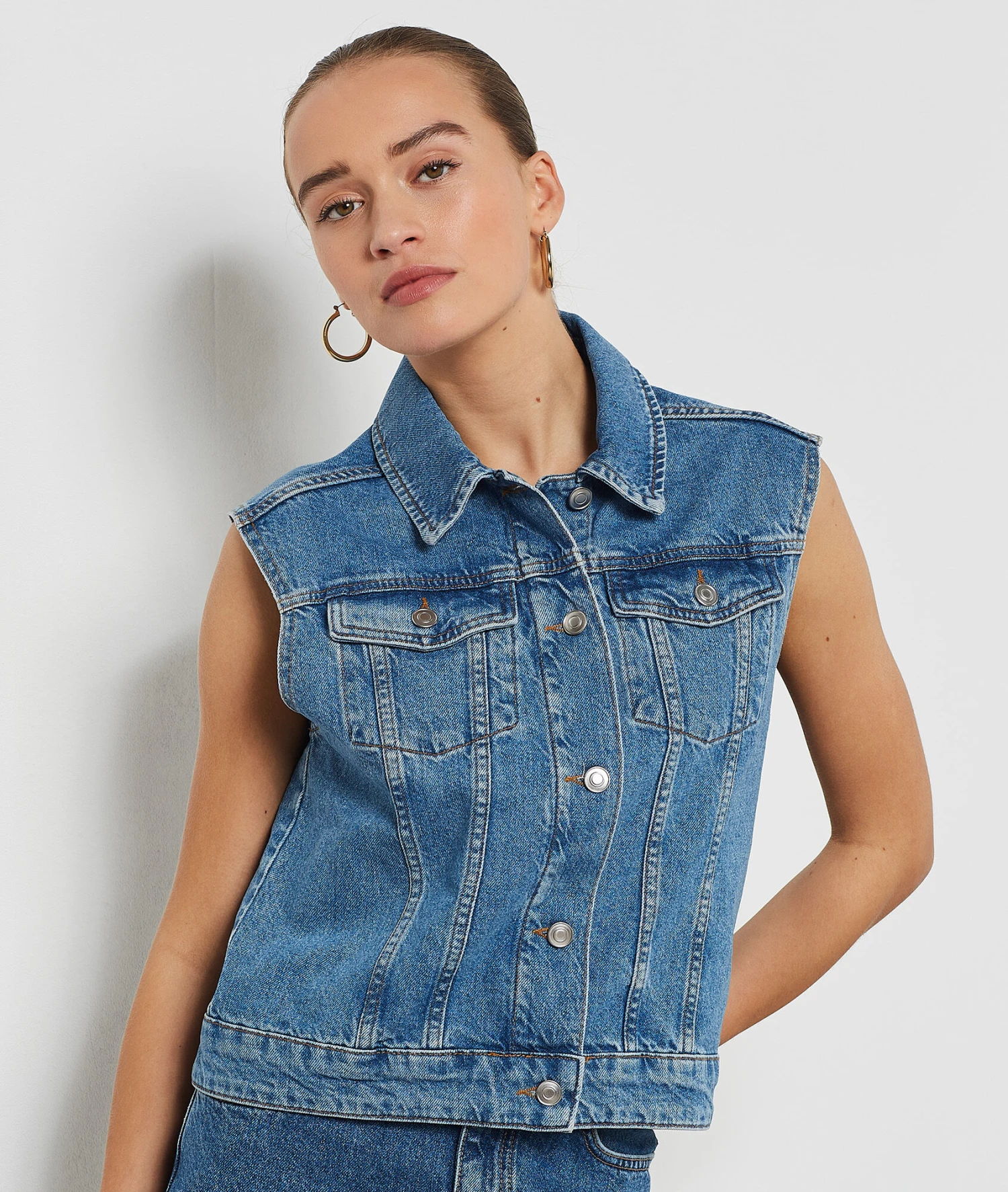 Veste En Jean Sans Manches 1 Veste En Jean Sans Manches