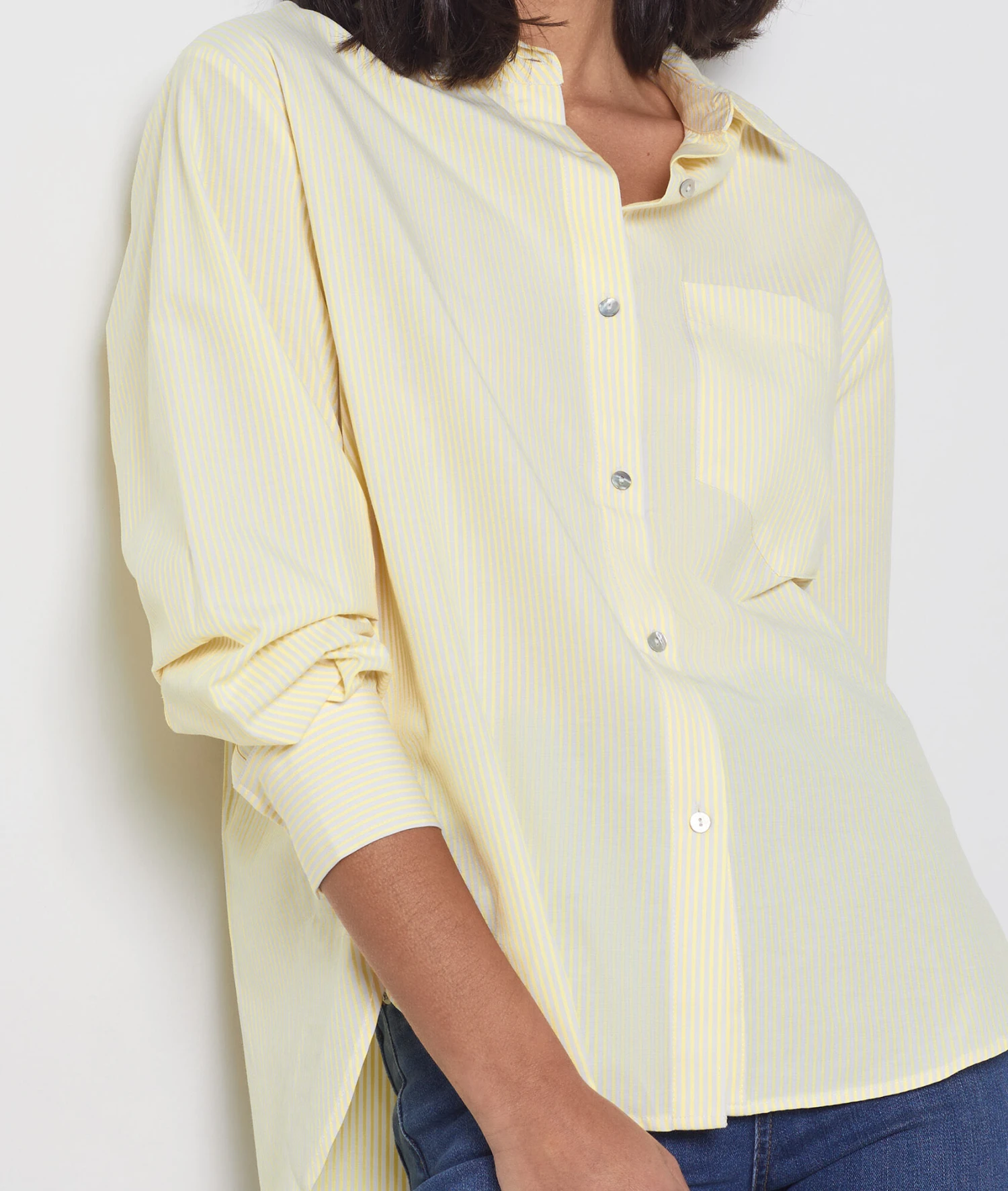 Chemise En Coton Mélangé 4 Chemise En Coton Mélangé – Image 4