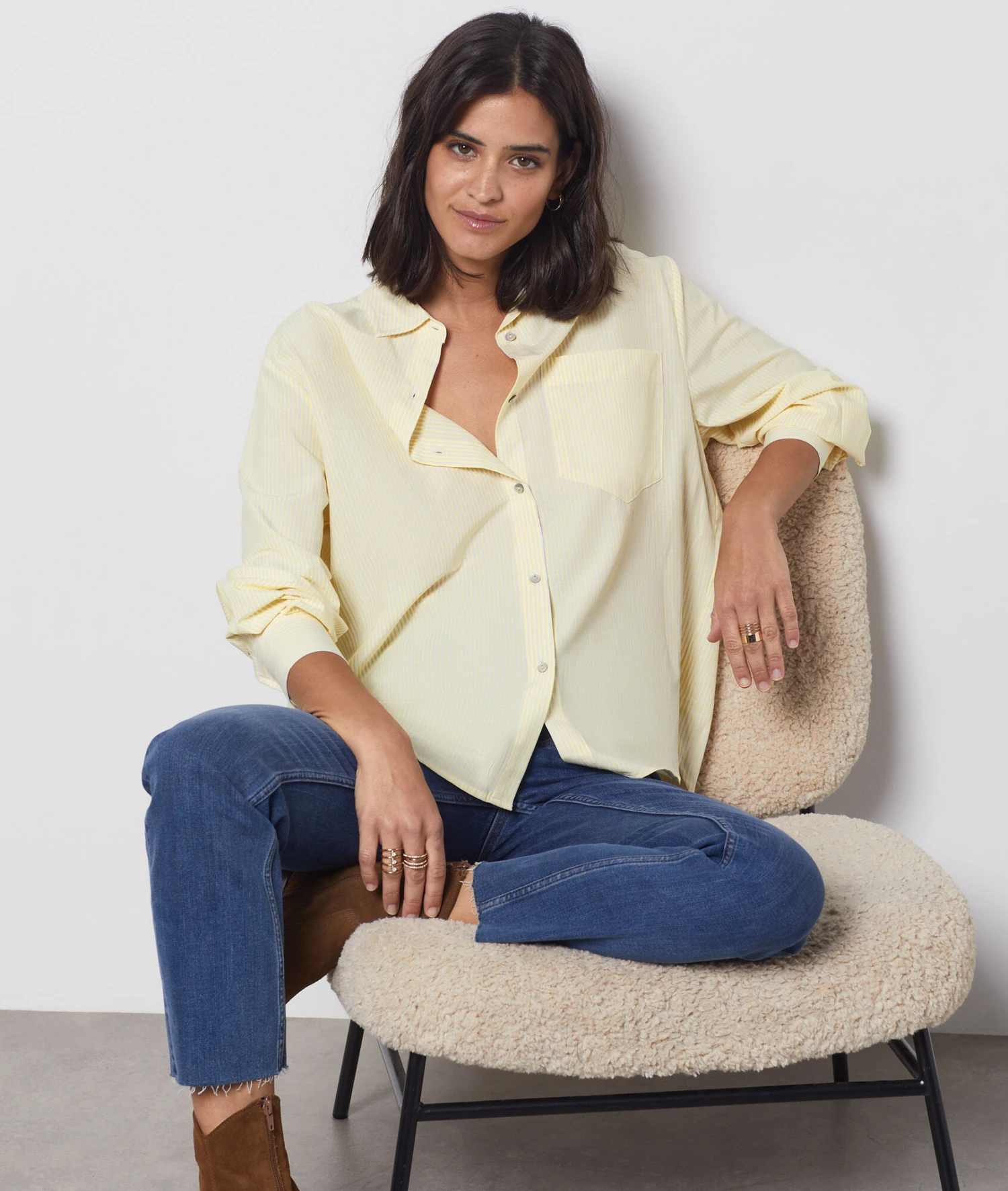 Chemise En Coton Mélangé 1 Chemise En Coton Mélangé